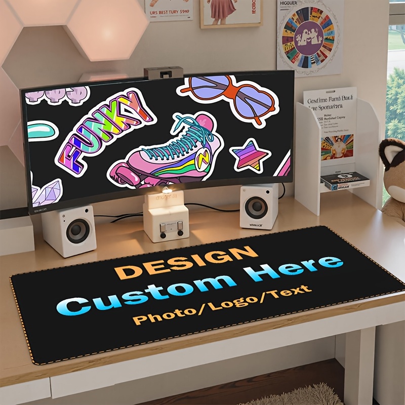 Home Office Logo - Tappetino per mouse personalizzato, con il