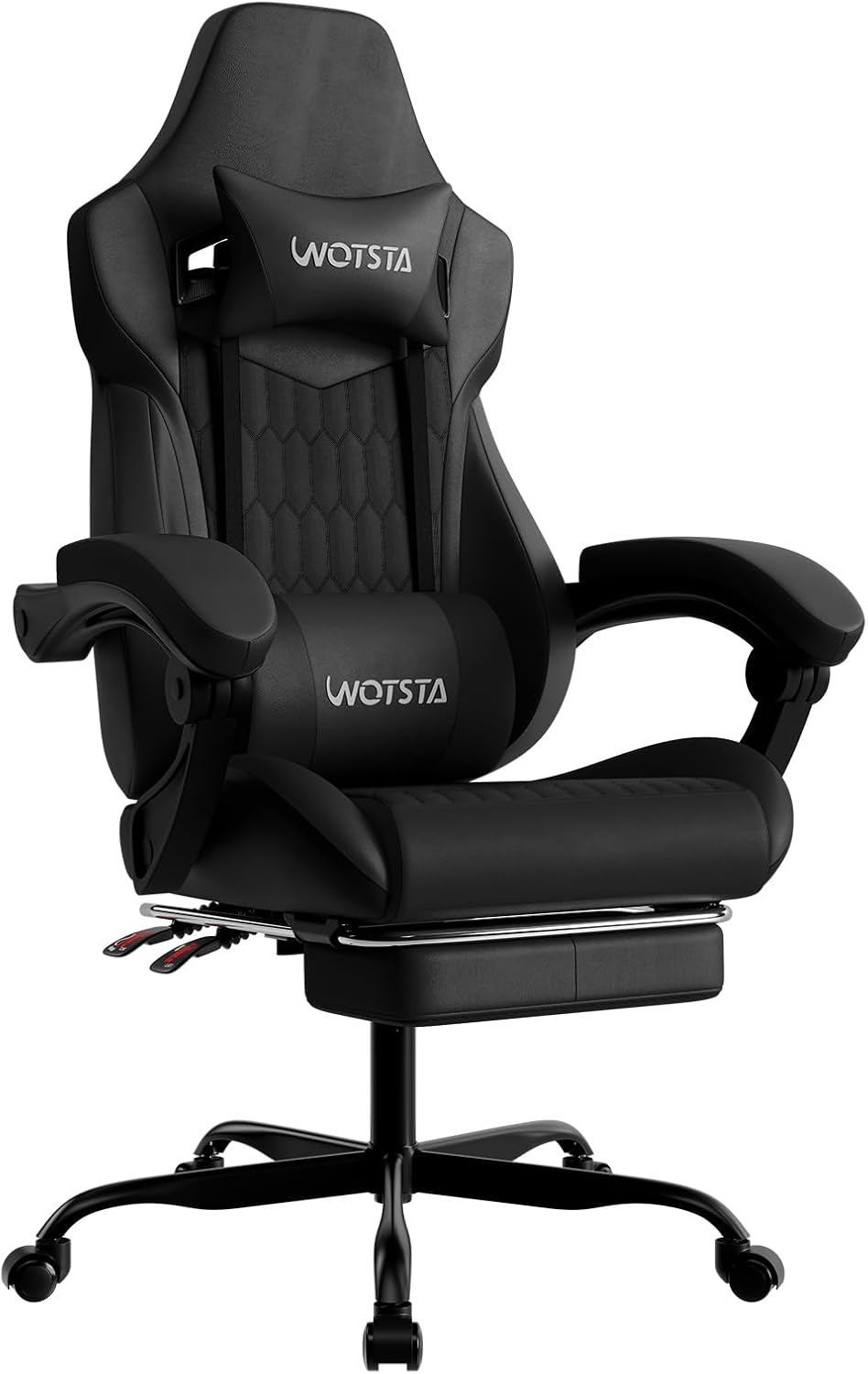 Ergonomic Office Chair - Sedia da gaming con poggiapiedi, sedia