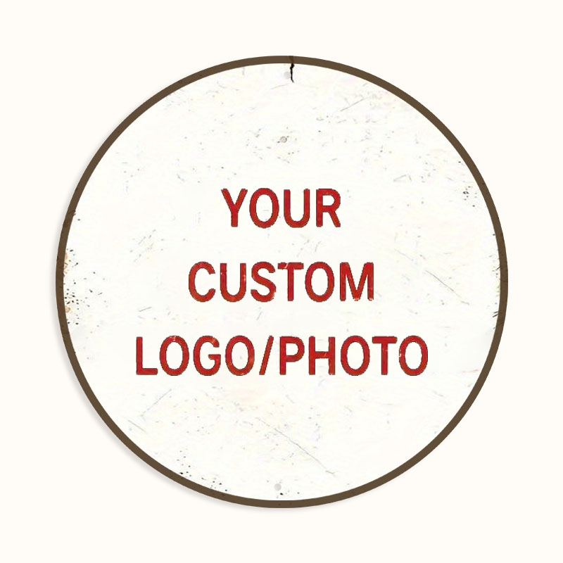 Home Office Logo - Cartello in alluminio con foto/testo personalizzato,