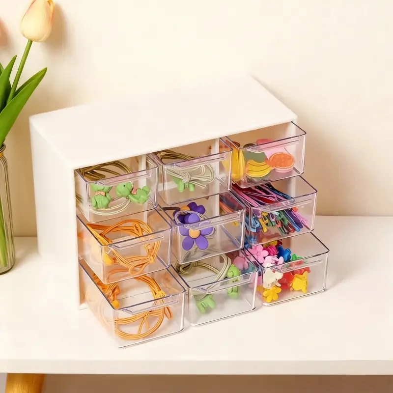 Home Office Work Table - Scatola portaoggetti in materiale per perline.