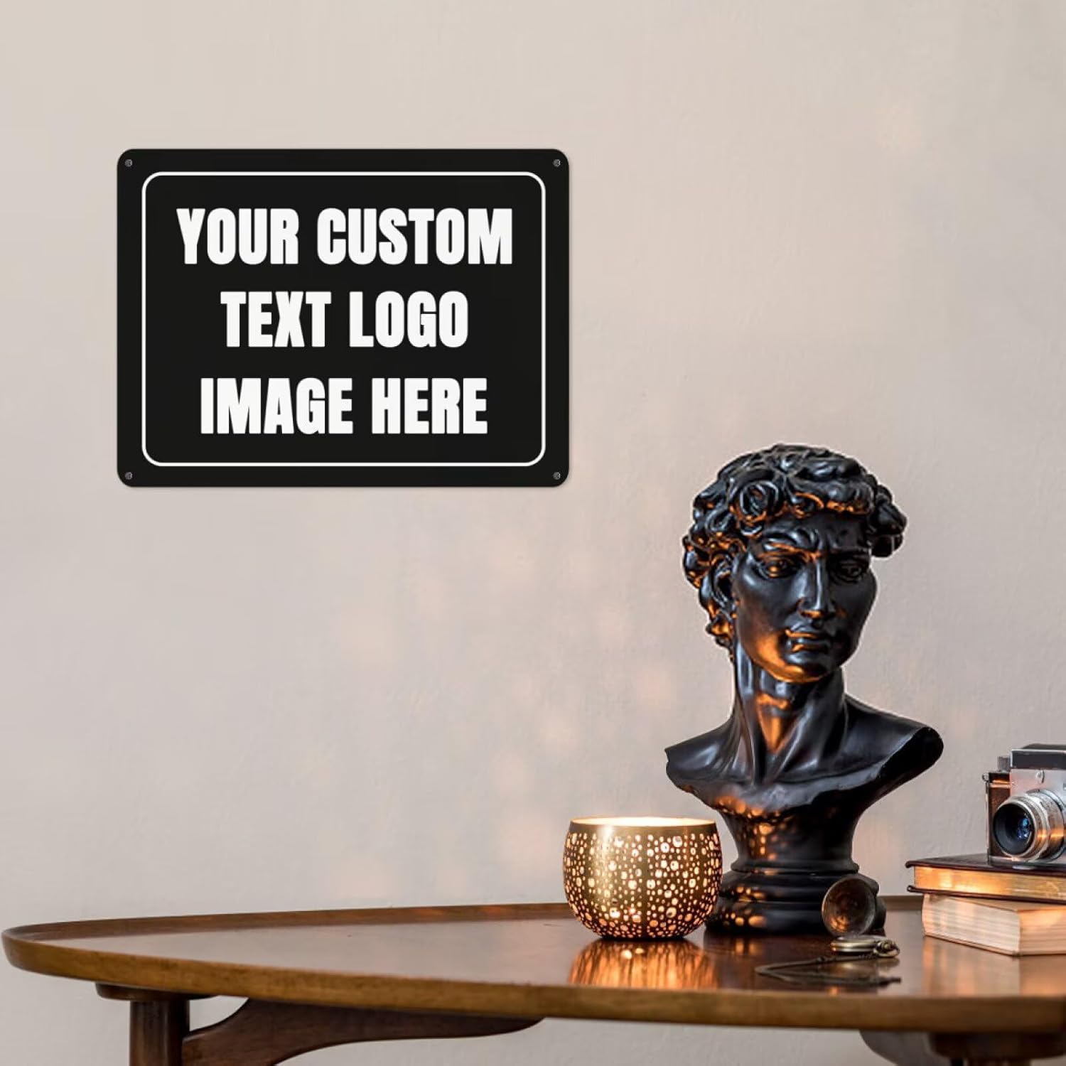 Home Office Or - Cartello personalizzato Cartello in metallo personalizzato