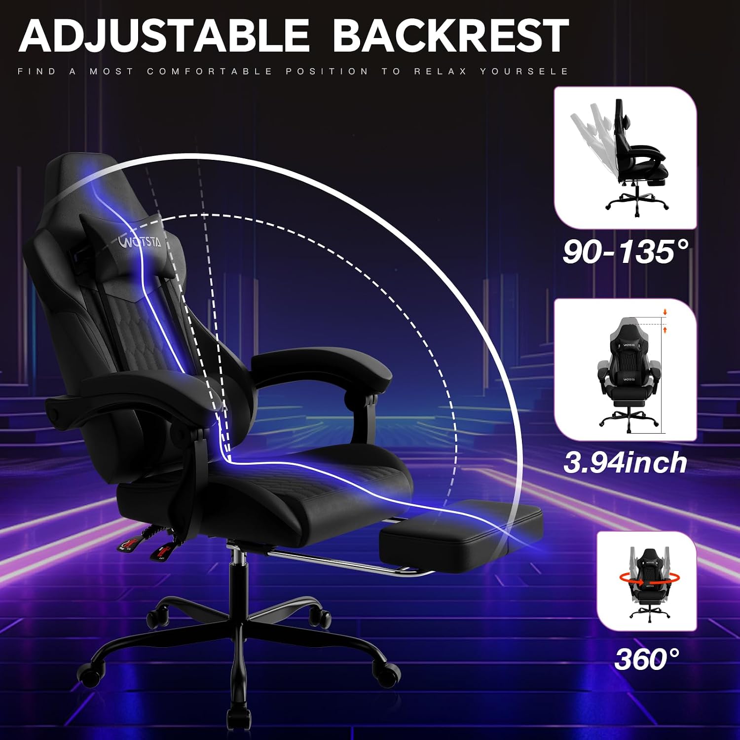 Sedia da gaming con poggiapied - Ergonomic Office Chair recensione e prezzo
