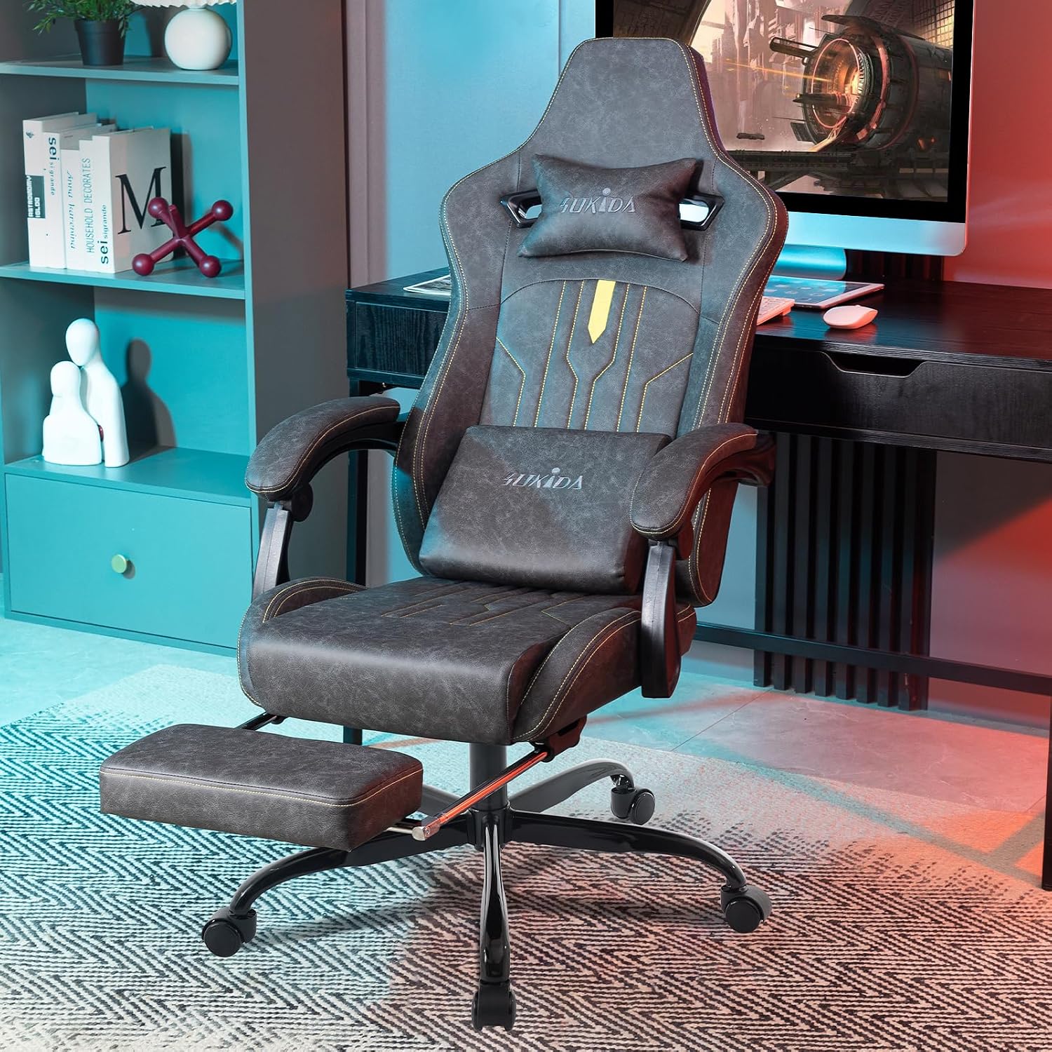 Sedia da gaming con poggiapied - Ergonomic Office Chair recensione e prezzo