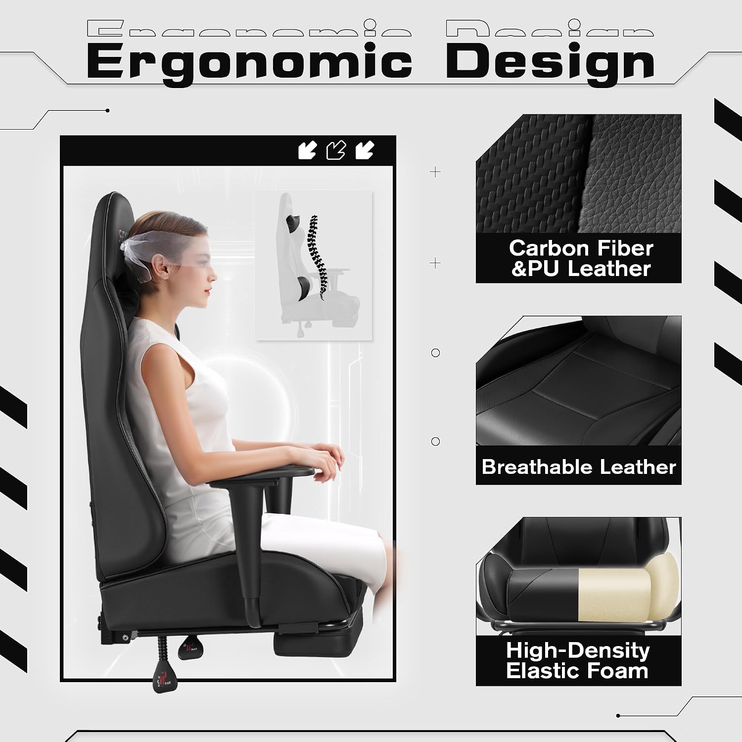 Sedia da gaming ergonomica Hom - Ergonomic Office Chair recensione e prezzo
