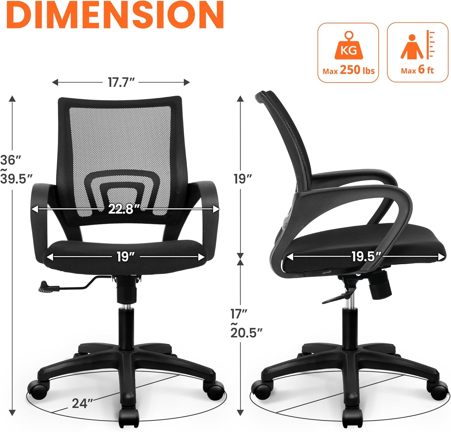 Sedia da Ufficio Ergonomica in - Ergonomic Office Chair recensione e prezzo
