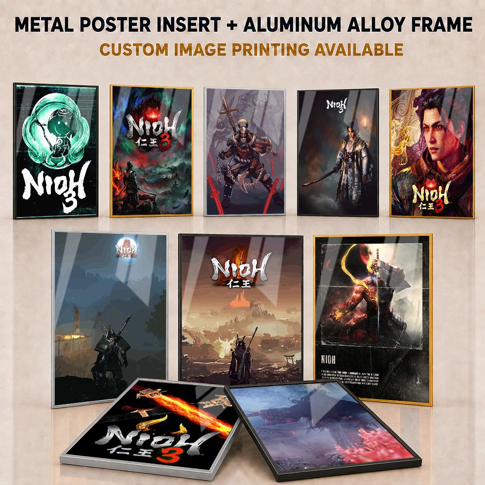 Poster in metallo di Nioh con  - Home Office Room Inspiration recensione e prezzo