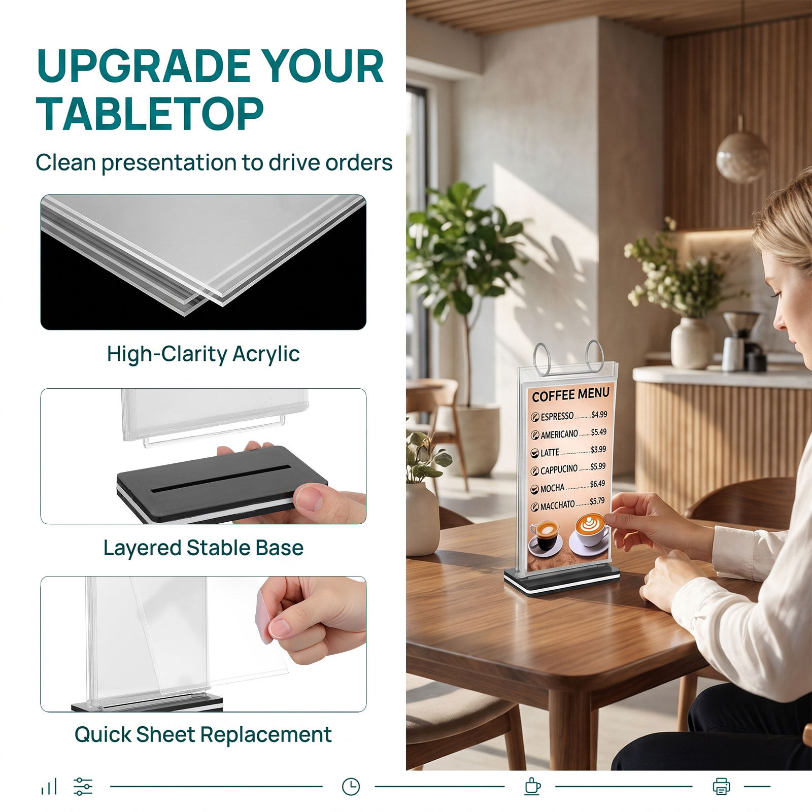 2 supporti da tavolo eleganti  - Document Holder Stand recensione e prezzo